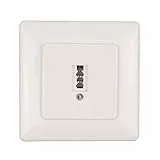 Telefondose TAE U - 1x6 - Anschlussdose - Universal für F+N - Unterputz UP - mit Abdeckung - 1x Telefon oder 1x Nebenstelle Fax AB Modem NTBA DSL-Splitter - weiß
