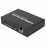 EXVIST H.265 1080P HDMI Video Encoder HDMI zu RTMP Encoder W/SD Card Slot Max 128G DDNS HTTP RTMP RTSP TS UDP Compatible with ONV/HK für IPTV Live Streaming auf YouTube Facebook Vimeo usw.