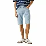 Pepe Jeans Herren Jeans Short Straight Short Cash Mid Waist Regular Fit - Blau W29-W40 Stretch, Größe:W 33, Farbe:PM80000383CB Light Blue Denim