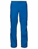 VAUDE Regenhose Herren Drop Pants lI, wasserdichte Outdoorhose für Fahrrad, leichte Überhose, atmungsaktive Fahrradhose, schnell überziehbar - Signal Blue Uni, XL