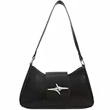 JazRvr Y2K Bag, Schulter Tasche Damen, Vintage Tasche, Kleine Handtasche Damen, Ideal für Alltag, Party, Schule, Einkaufen, Maße 6,5 x 14 x 24 x 20,5 cm