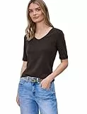 Damen Basic T-Shirt mit blickdichter Front