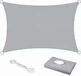 KAHEIGN Sonnensegel Wasserdicht 2,5m x 3m Rechteckig Sonnenschutz Wetterschutz Segel, 98% UV-Schutz Atmungsaktiv Balkon Sonnensegel Leinwand 120gsm Sonnenschutz für Garten Balkon Terrasse