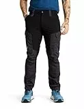 RevolutionRace Herren RVRC GP Pants, Hose zum Wandern und für viele Outdoor-Aktivitäten, Jet Black, XL