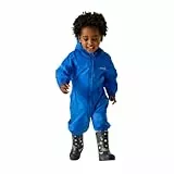 Regatta Kleinkinder Kinder Puddle Suit V Wasserdichter & Reflektierender Einteiler-Regenanzug,Blue,18-24m