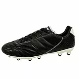 Vizari Classico FG Leder Fußball Schuhe - Outdoor Fussballschuhe Herren - Schwarz, Weiß -Taille 39