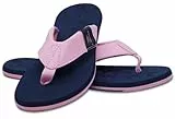 MADSea Damen Zehenstegpantolette Beach Woman | Zehentrenner Flip Flop Thong Sandale Badelatschen | Sommer Strand, dunkelblau/rosa, 41 EU