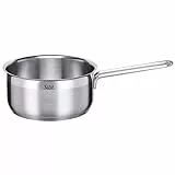 Silit Primo Stielkasserolle 16cm ohne Deckel, Kochtopf klein 1,5l, Milchtopf Induktion, Edelstahl teilmattiert