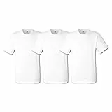 Fruit of the Loom Herren T-Shirt, 3er Pack, Gr. Medium, Weiß