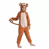 Sincere Party Vlies Affe Einteiler Affe Alles in einem Halloween Kostüm für Kinder Groß (8-10)