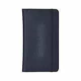 UNICRAFTALE Scheckbuchhülle Aus Kunstleder 18x10.5cm Schwarz Mit Doppelten Schecks Stifthalter Und Kartenfächern Für Persönliche Und Geschäftliche Schecks RFID Schutz Schlanke Geldbörse