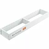 Blum AMBIA-LINE Schubladen-Organizer aus pulverbeschichtetem Stahl | ideal geeignet für den Einsatz in Küche, Bad & Wohnbereich | modular erweiterbar | 42×10×5 cm | mit Magnetplatte | Seidenweiß