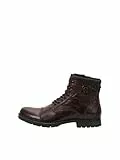 JACK & JONES Herren Jfwalbany Leather Brown Stone Biker Boots, Brown Stone, 44 EU