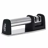 Adler AD 4489 manueller Zwei - Phasen - Messerschärfer zum Schärfen und Polieren von Messern