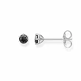 THOMAS SABO Ohrstecker schwarzer Stein 925 Sterlingsilber