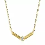 Jenosy Gold Halskette für Frauen 18K vergoldete Anhänger Halskette für Mädchen und Frauen Schmuck