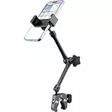 Dosvsi Ganzmetall Handyhalterung für Rollstuhl, Kinderwagen, Golfwagen, Mikrofonständer, Boot, Heimtrainer, 360° verstellbare Lenkerhalter für iPhone 16 Pro Max, 15, 14, 13, Galaxy, Alle 4-7' Handys