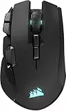 Corsair IRONCLAW Wireless SE Gaming-Maus – 26,000 DPI, Ergonomisches Design für Größere Hände, 10 Programmierbare Tasten, für MOBA, FPS, MMO – Schwarz