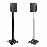 Mounting Dream Lautsprecherständer, höhenverstellbar, für Satelliten- und kleine Bücherregal-Lautsprecher, 2 Stück, Bodenständerhalterung für Bose Polk JBL Sony Yamaha und andere – 5 kg Kapazität