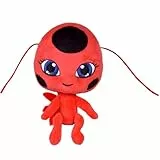 BANDAI - Miraculous - Weiches Stofftier 15cm - Tikki - Offizielle Miraculous Lizenz - Plüsch Kwami Marienkäfer Tikki - Spielzeug für Kinder ab 4 Jahren - P50691