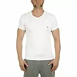 Emporio Armani Underwear Herren T-Shirt Iconic Logoband Schlafanzugoberteil, Weiß 2, S