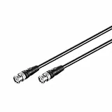 goobay Kabel RG58 Koaxialkabel 3m / BNC Stecker auf BNC Stecker / 50 Ohm Koaxial Kabel/Schwarz geschirmt Verlängerungskabel 3m - 50089