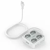 TESSAN 8 Fach Steckdosenleiste Steckerleiste mit 3 USB