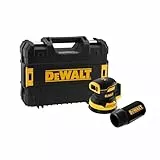 DEWALT 18V XR Akku-Exzenterschleifer mit Bürstenlosem Motor, 125mm Schleifteller, Drehzahlregler, Ergonomisch, Klettsystem, Geringe Vibration, Staubschutz, Solo-Gerät – DCW210NT-XJ