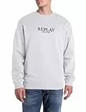 Replay Herren M3076 Sweatshirt, 011 Natural White, XL