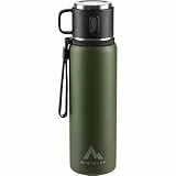 Mckinley Unisex – Erwachsene Isolierflasche mit Becher, Green Dark, Einheitsgröße