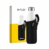 FLSK Neoprentasche – Schutzhülle für FLSK Trinkflasche – aus hochwertigem Neopren – schützt vor Kratzern & Stößen – mit praktischem Tragegriff (500 ml)