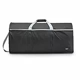Amazon Basics Extra Große Reisetasche (98L), Sport- und Ausrüstungstasche mit Mehreren Reißverschlusstaschen, Leichtes und Langlebiges Nylon-Material, 23kg Gewichtskapazität, Schwarz, 82 x 43 x 43 cm
