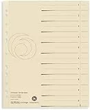 Herlitz 10840205 Trennblatt, Manilakarton, 180 g/qm, chamois (1x 100er Pack /A4)