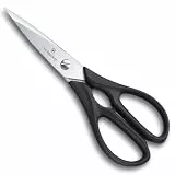 Victorinox Haushaltsschere, Küchenschere, Stoffschere, Extra Scharfe Klinge, Rostfrei, Robuster Kunststoffgriff, schwarz