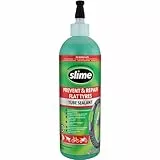 Slime 10026 Rad Schlauchreparatur-Dichtmittel, Verhindern und Reparieren, Geeignet für alle Fahrräder, Ungiftig, Umweltfreundlich, 473-ml-Flasche (16 oz), Green