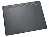 Läufer 32606 Matton Schreibtischunterlage 40x60 cm, schwarz, rutschfeste Schreibunterlage für besonders hohen Schreibkomfort, elegantes Zubehör für Schreibtisch, samtige Unterseite