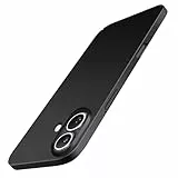 Galful Dünn Hülle für iPhone 17 Handyhülle Matt 0.3 mm Ultra Slim Case Leicht Finish PP Hard Minimalistische Schutzhülle Stoßfest rutschfest Kratzfest Extra Dünn Hardcase-Schwarz