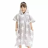 HOMELEVEL Kinder und Baby Badeponcho - Poncho Handtuch für Strand Schwimmbad - Surfponcho mit Kapuze - Bademantel für Babys Jungen und Mädchen