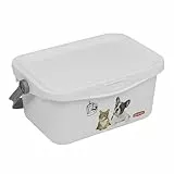 CURVER Leckerli- und Futterdose für Tiere, 3 l, Hund & Katze, 25,7 x 17,7 x 11,3 cm, Weiß