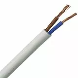 Kopp 151505841 Schlauchleitung H03 VV-F, 2 x 0.75 mm², 5 m, weiß, 5m
