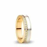 BERING Austauschbar Ringkombination für Damen in Gold & Weiß mit einzigartigem Twist- & Change System, Ebro