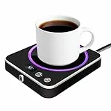 VIBEELEAF Smart Kaffeebecherwärmer für den Schreibtisch – Elektrischer Tassenwärmer mit 3 Temperatureinstellungen, tragbarer Getränkewärmer für alle Tassen | Bürozubehör & Geschenk (schwarz)