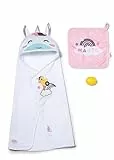 Baby Born Kapuzenhandtuch Set - Mit Einhorn- & Regenbogenhandtuch - Hochwertiges Puppenzubehör - Geeignet für alle 36 cm & 43 cm Puppen
