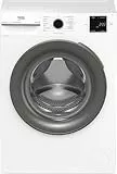 Beko BM3WFU4741W1, Waschmaschine, 7 kg, Frontlader, Waschvollautomat, 1400 U/min, SteamCure Dampffunktion, allergikergeeignet, Weiß