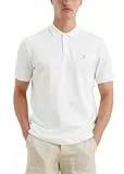 Marc O'Polo Herren Kurzarm-Poloshirt aus Bio-Baumwolle Regular Fit, Weiß (White), M
