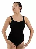 Capezio Gymnastikanzug, Trikotanzug, Prinzessinnen-Tank-Trikot, Schwarz, XL