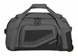 American Tourister City Racer - Reisetasche mit Rollen 55 cm, 50 L - Handgepäck mit viel Stauraum und Schuhfach - Wasserabweisend, Smart Sleeve, Robust - Schwarz