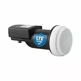 TechniSat Single LNB - mit Satfinder & LTE-Filter (1 Teilnehmer, digital, Full HD, UHD, 4K, 3D – Premium-Qualität & schnelle Ausrichtung) schwarz