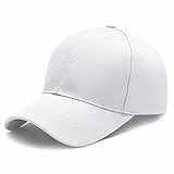 Breampot Baseball Cap Herren Damen Unisex Kappe Verstellbar Baseboard Baseballkappe Mütze Outdoor Baseballkappe (Weiß)