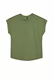 DeFacto Damen X8746AZ T-Shirt, Mint, M